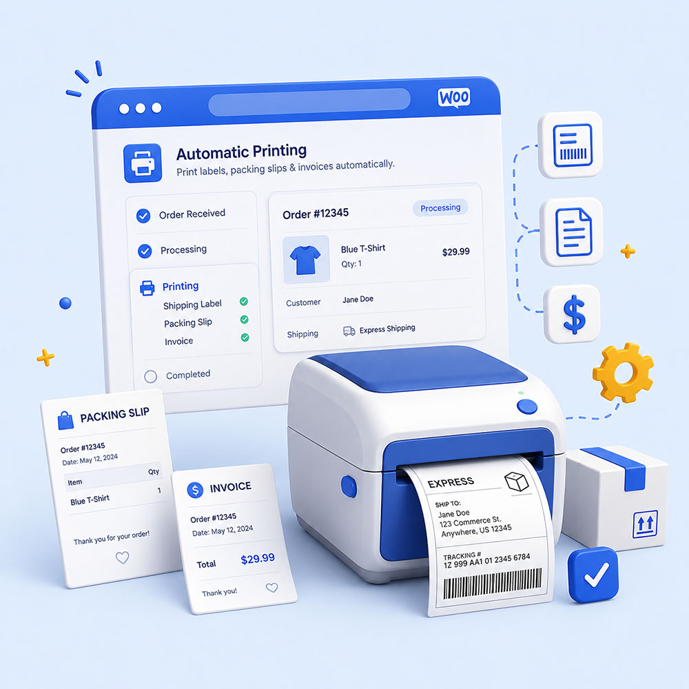 Automatic Printing for WooCommerce
