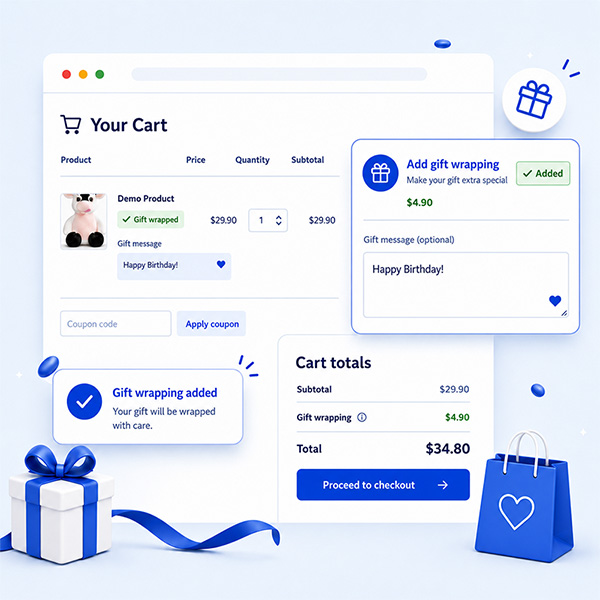 Gift wrapping for WooCommerce