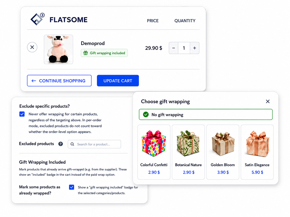 Extra gift wrapping features for WooCommerce